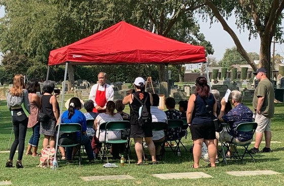 Many volunteers associated with the Sarah Mooney Museum participated in its annual Legends of Lemoore 2021 Cemetery Walk.